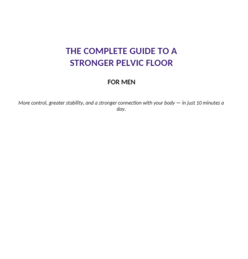 The comple guide for a stronger pelvic floor for men